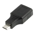 Micro USB to USB 2.0 Adapter with OTG Function(Black) - Image 2