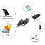Micro USB to USB 2.0 Adapter with OTG Function(Black) - Image 3