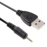 USB to 2.5mm DC Charging Cable, Length: 65cm(Black) - Image 3