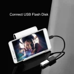 High Quality USB 2.0 AF to Micro USB 5 Pin Male Adapter Cable with OTG Function, Length: 15cm, Black, White - Image 4