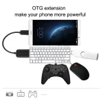 High Quality USB 2.0 AF to Micro USB 5 Pin Male Adapter Cable with OTG Function, Length: 15cm, Black, White - Image 5