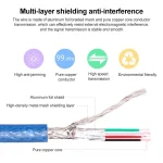 USB 2.0 to Micro USB Male Adapter Cable, Length: 30cm(Blue) - Image 4