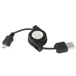 USB 2.0 to Micro USB Retractable Data Cable, Length: 10cm (Can be Extended to 75cm) - Image 2