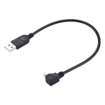 29cm 90 Degree Angle Micro USB to USB Data / Charging Cable - Image 3