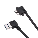 26cm 90 Degree Right Angle USB 3.0 to 90 Degree Right Angle Micro 3.0 Data Cable for Galaxy Note III / N9000 - Image 3