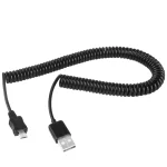 2m Micro USB Data Sync Charging Coiled Cable / Spring Cable(Black) - Image 2