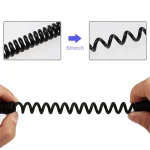 2m Micro USB Data Sync Charging Coiled Cable / Spring Cable(Black) - Image 4