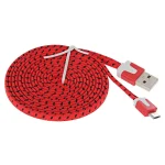 2m Woven Style Micro USB to USB Data / Charging Cable - Image 2