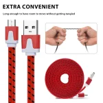 2m Woven Style Micro USB to USB Data / Charging Cable - Image 3