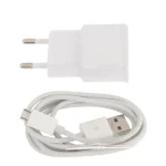 Micro 5 Pin USB Sync Cable + EU Plug Travel Charger, EU Plug(White) - Image 6