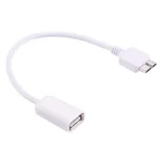 21cm Micro USB 3.0 Male to USB 2.0 Female OTG Converter Adapter Cable(White) - Image 2