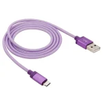 1m Net Style High Quality Metal Head Micro USB to USB Data / Charging Cable - Image 4
