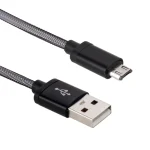 25cm Net Style Metal Head Micro USB to USB 2.0 Data / Charger Cable - Image 5