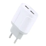 5V 2A EU Plug Dual USB Charger Adapter