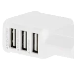 5V 2A EU Plug 3 USB Charger Adapter, For iPhone, Galaxy,  Huawei, Xiaomi, LG, HTC and Other Smart Phones(White) - Image 4