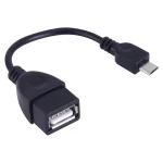 Micro USB Male to USB 2.0 Female OTG Converter Adapter Cable, For Samsung, Sony, Meizu, Xiaomi, and other Smartphones(Black) - Image 2