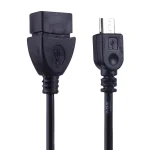 Micro USB Male to USB 2.0 Female OTG Converter Adapter Cable, For Samsung, Sony, Meizu, Xiaomi, and other Smartphones(Black) - Image 3