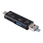 D-188 3 in 1 TF & USB to Micro USB & Type-C Card Reader OTG Adapter Connector - Image 2