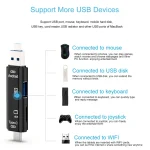 D-188 3 in 1 TF & USB to Micro USB & Type-C Card Reader OTG Adapter Connector - Image 7