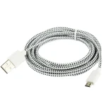 Nylon Netting Style Micro 5 Pin USB Data Transfer / Charge Cable, Length: 3m - Image 3