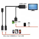 1.8m Multi Use Micro USB MHL to HDMI HDTV Adapter Cable, Support 1080P Full HD Output, S-WMCS-1234B, S-WMCS-1234G, S-WMCS-1234M, S-WMCS-1234RG, S-WMCS-1234TT, S-WMCS-1234W, S-WMCS-1234Y - Image 6