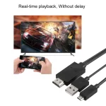 1.8m Multi Use Micro USB MHL to HDMI HDTV Adapter Cable, Support 1080P Full HD Output, S-WMCS-1234B, S-WMCS-1234G, S-WMCS-1234M, S-WMCS-1234RG, S-WMCS-1234TT, S-WMCS-1234W, S-WMCS-1234Y - Image 7