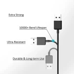 30 Pin to USB Data Charging Sync Cable, Length: 3m - Image 4