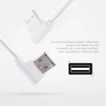 1.2m 2A 90 Copper Wires Woven Elbow USB-C / Type-C 3.1 to USB 2.0 Data / Charger Cable - Image 5