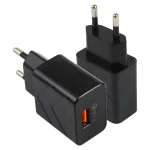 LZ-715 18W QC3.0 USB Single Port Fast Travel Charger, EU Plug, EU Plug