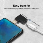 8 Pin Male to USB-C / Type-C Female Elbow Charging Adapter - Image 5