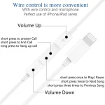8 Pin Interface Stereo Music Earphone, Stereo Music Earphone - Image 4