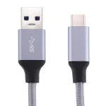1m Wires Woven Metal Head USB-C / Type-C 3.1 to USB 3.0 Data / Charger Cable - Image 2