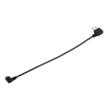 20cm USB 2.0 Male Angle Left to Left Turn Micro USB Male Angle Data Charging Cable - Image 3