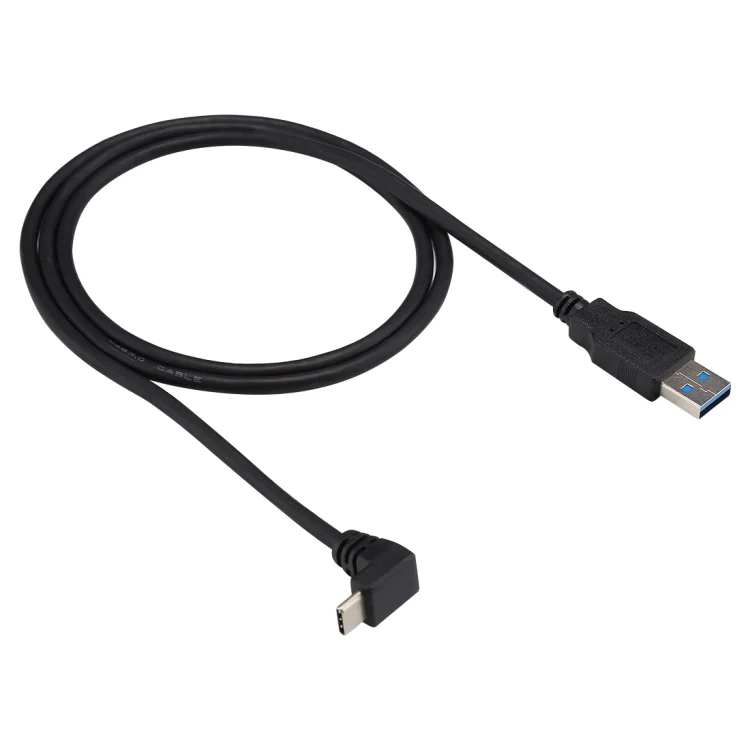 SAS3990_3.webp 1m USB-C / Type-C Male Elbow to USB 3.0 Male Data Charge Extension Cable - Image 4