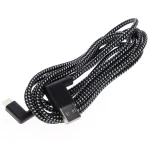 2m 2A USB to USB-C / Type-C Nylon Weave Style Double Elbow Data Sync Charging Cable - Image 2