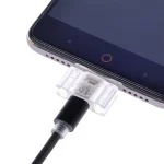 24cm 2A Micro USB + USB-C / Type-C to USB Flexible Data Charging Cable - Image 4