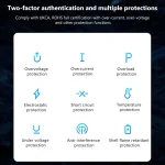 Yesido YC76L PD 20W USB-C / Type-C Port Quick Charger with Type-C to 8 Pin Cable, UK Plug, with Type-C to 8 Pin Cable - Image 7