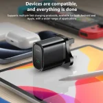 Yesido YC76L PD 20W USB-C / Type-C Port Quick Charger with Type-C to 8 Pin Cable, UK Plug, with Type-C to 8 Pin Cable - Image 8