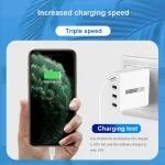 WLX-A6 4 Ports Quick Charging USB Travel Charger Power Adapter, UK Plug - Image 12
