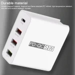 WLX-A6 4 Ports Quick Charging USB Travel Charger Power Adapter, UK Plug - Image 14