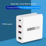 WLX-A6 4 Ports Quick Charging USB Travel Charger Power Adapter, UK Plug - Image 9