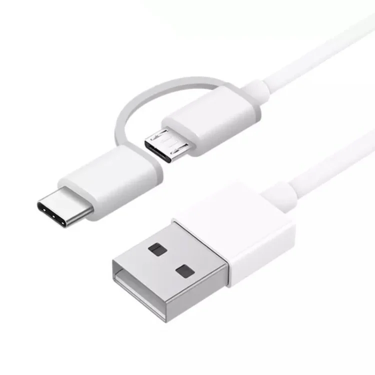 SAS5218_2.webp 2.4A QC3.0 USB to Micro USB + USB-C / Type-C Fast Charging + Data Transmission TPE Data Cable, Cable Length: 30cm - Image 3