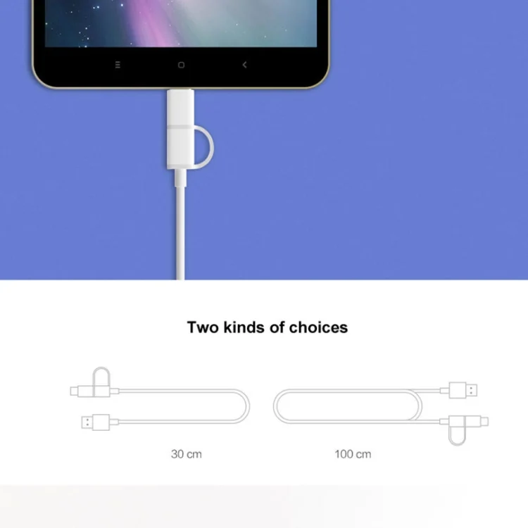SAS5218_7.webp 2.4A QC3.0 USB to Micro USB + USB-C / Type-C Fast Charging + Data Transmission TPE Data Cable, Cable Length: 30cm - Image 8