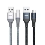 REMAX RC-152M 1m 2.4A USB to Micro USB Colorful Breathing Data Cable, Micro USB - Image 2