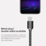 awei CL-26 0.3m 2.4A USB to USB-C / Type-C Metal Fast Charging Cable - Image 6
