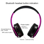 LPT660 Wireless Folding Sports Stereo Music Bluetooth Phones Earphones Support TF Card - Image 4