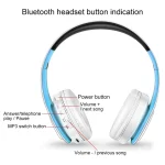 LPT660 Wireless Folding Sports Stereo Music Bluetooth Phones Earphones Support TF Card - Image 4