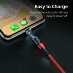 1m 3A Output USB to Micro USB 540 Degree Rotating Magnetic Data Sync Charging Cable, 1m Micro USB - Image 7