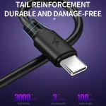 WK WDC-106 3A Type-C / USB-C to Type-C / USB-C Full Speed Charging Data Cable, Length: 1m - Image 4