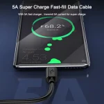 awei CL-110T 1m USB to USB-C / Type-C Fast Charging Data Cable - Image 7
